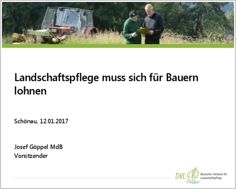 Vortrag von Josef Gppel MdB in Schnau