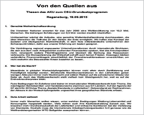 Thesenpapier des Arbeitskreises Umweltsicherung und Landesentwicklung vom 19. Sept. 2015